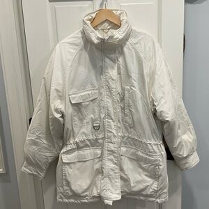 Eddie Bauer Women’s Off White Down Jacket Size Large